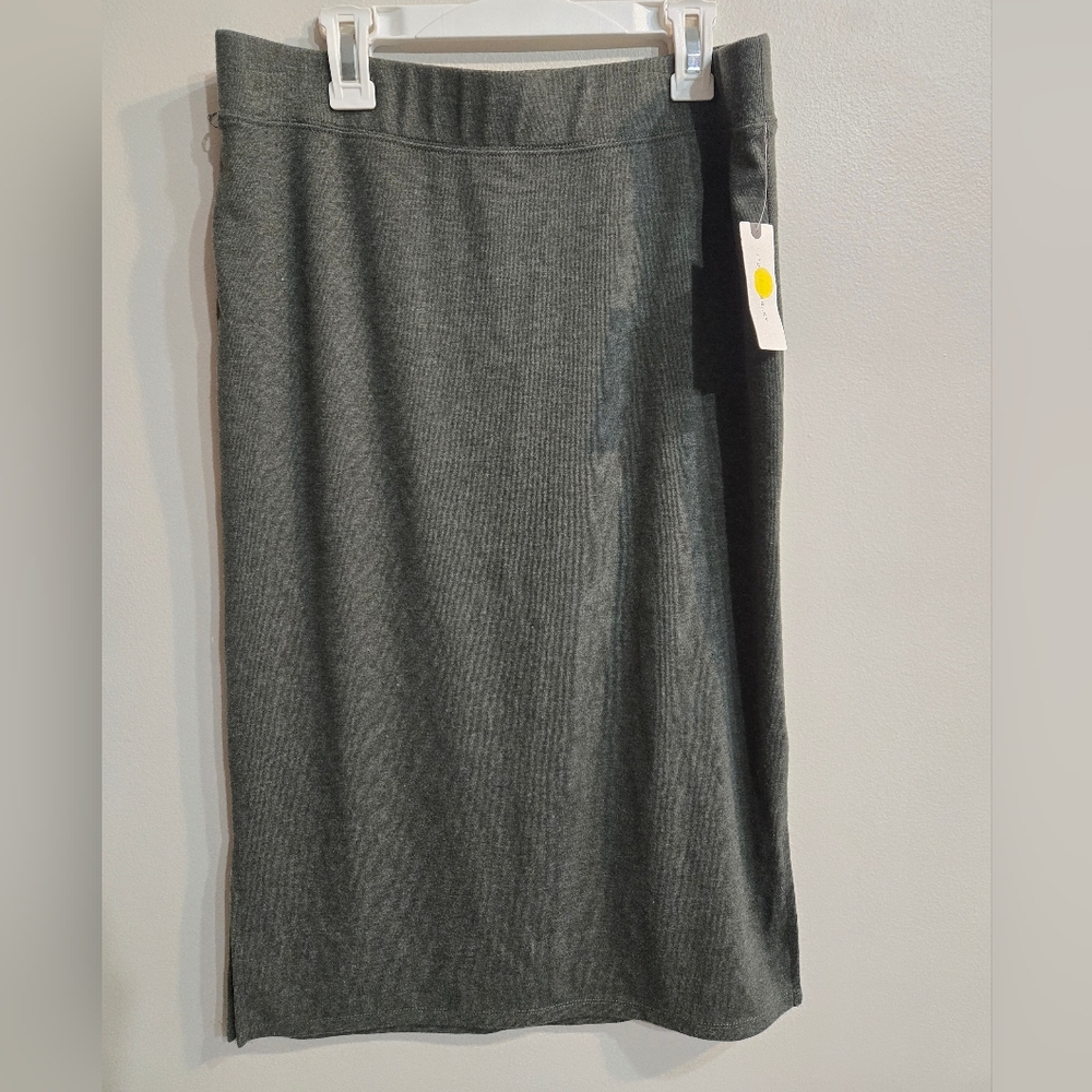 Anthropologie Saturday Sunday  Dark Gray Pencil Skirt Sz Medium